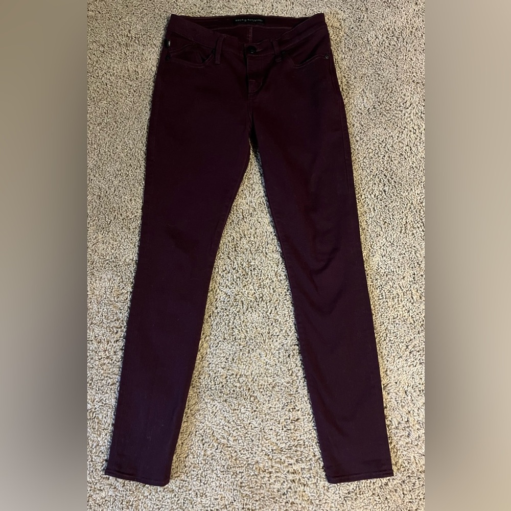Rock & Republic Women's Dark Burgundy Skinny Jeans